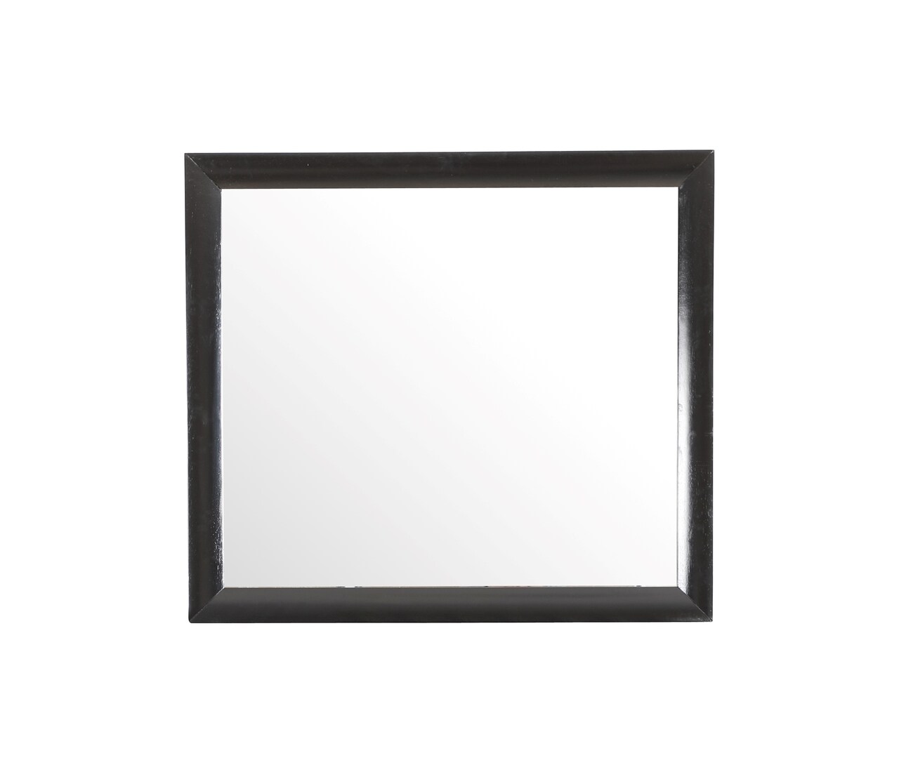 Contemporary Home Living Wooden Rectangular Framed Dresser Wall Mirror - 39" - Black